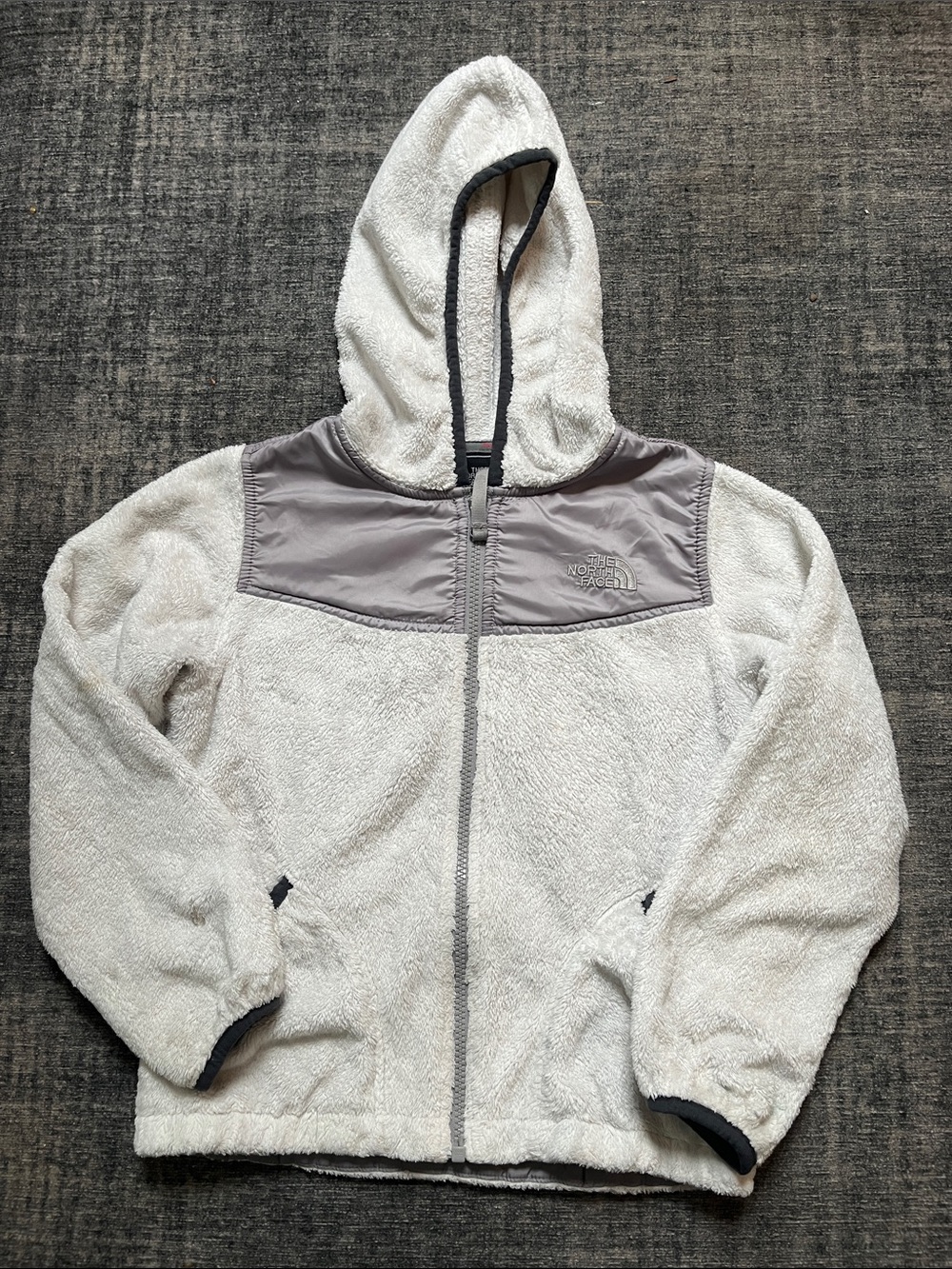 The North Face Girls' Hybrid Sherpa Fleece Full-Zip Hooded Jacket